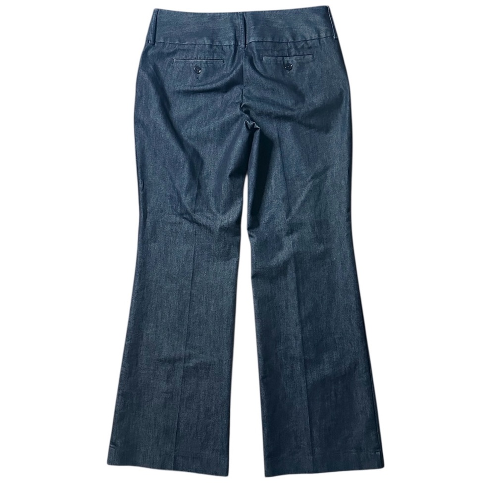 Express Editor Mid-Rise Straight Leg Denim Trouser Jean Blue Size 8R - Picture 2 of 11
